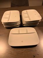 Nieuw! 11 Nieuwe Borden met Vakken - Ideaal voor Feestjes!, Huis en Inrichting, Keuken | Servies, Keramiek, Nieuw, Ophalen of Verzenden