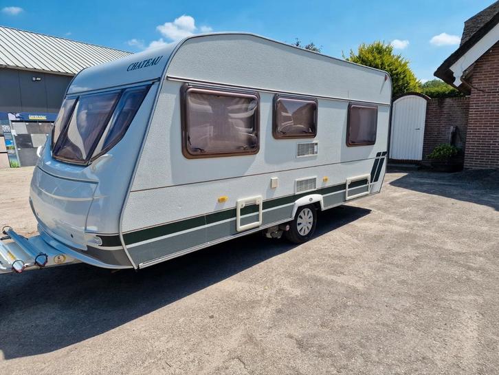 Te koop nette caravan, Caravans en Kamperen, Caravans, tot en met 4, 750 - 1000 kg, Rondzit, Chateau, Frans bed, 4 tot 5 meter