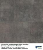 Pvc click Hdf met integreerde kurk ondervloer Cement 10mm, Huis en Inrichting, Stoffering | Vloerbedekking, 75 m² of meer, Zwart