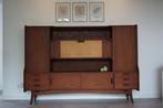 Vintage Mid-Century Highboard kast jaren 60/70, Ophalen, ., Met deur(en), Zo goed als nieuw