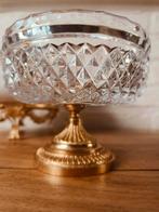 Kristallen potje op voet, Antiek en Kunst, Antiek | Glas en Kristal, Ophalen of Verzenden