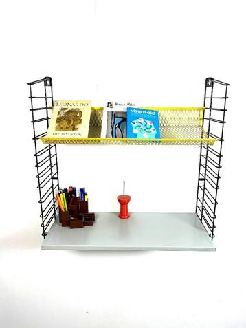 vintage bureau met geperforeerde boekenplank, Tomado, 1960 beschikbaar voor biedingen