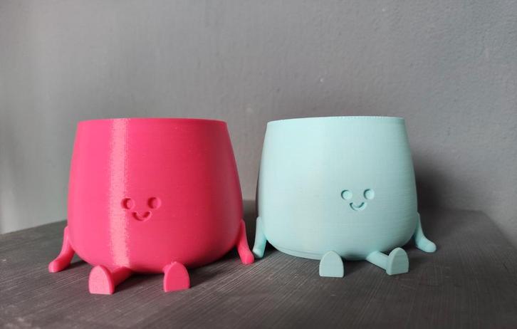 INGADI Happy Pot Planters - Bloempotten  6 cm., Tuin en Terras, Bloempotten, Zo goed als nieuw, Kunststof, Binnen, Balkon, Tuin