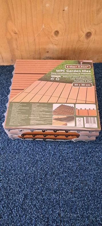 WPC Tuintegel, terrastegel voor balkon of tuin, 30 x 30 cm  beschikbaar voor biedingen