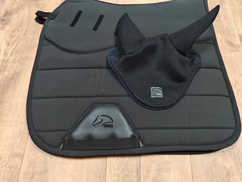 Zwart Sjabrak en oornetje full dressuur, Dieren en Toebehoren, Paarden en Pony's | Dekens en Dekjes, Nieuw, Dekje, Ophalen of Verzenden