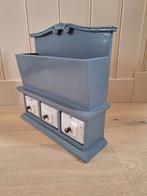 Wandkastje 3 laatjes - Kan ook staan - Brocante, Huis en Inrichting, Ophalen of Verzenden, Gebruikt