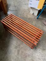 Bank lattenbank mooie kleine jaren 60 latten bankje, Ophalen of Verzenden