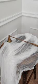 Vintage massief messing kaarsendover • 30,5 cm • antiek look, Ophalen of Verzenden