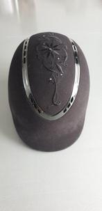KORT GEBRUIKTE ZWARTE QHP CAP, MAAT 55-56, Dames, Gebruikt, Dressuur, Ophalen of Verzenden