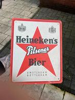 Vintage Heineken reclamebord, Ophalen of Verzenden, Zo goed als nieuw, Reclamebord