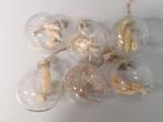 Doorzichtige kerstballen (6 glas / 1 plastic), Ophalen of Verzenden, Zo goed als nieuw