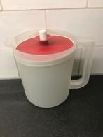 Tupperware kan schenkkan groot rood rond 1,5 liter, Verzenden, Zo goed als nieuw, Rood