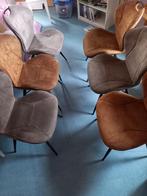 6 eetkamerstoelen, Huis en Inrichting, Stoelen, Ophalen, Gebruikt, Grijs, Vijf, Zes of meer stoelen