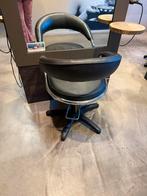 Kapperstoel kleur zwart met pomp, Huis en Inrichting, Stoelen, Ophalen, Zwart, Leer, Vijf, Zes of meer stoelen