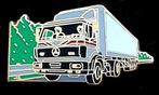 Mercedes-Benz vrachtwagen pin- groen grijs, Verzamelen, Verzenden, Nieuw, Transport, Speldje of Pin