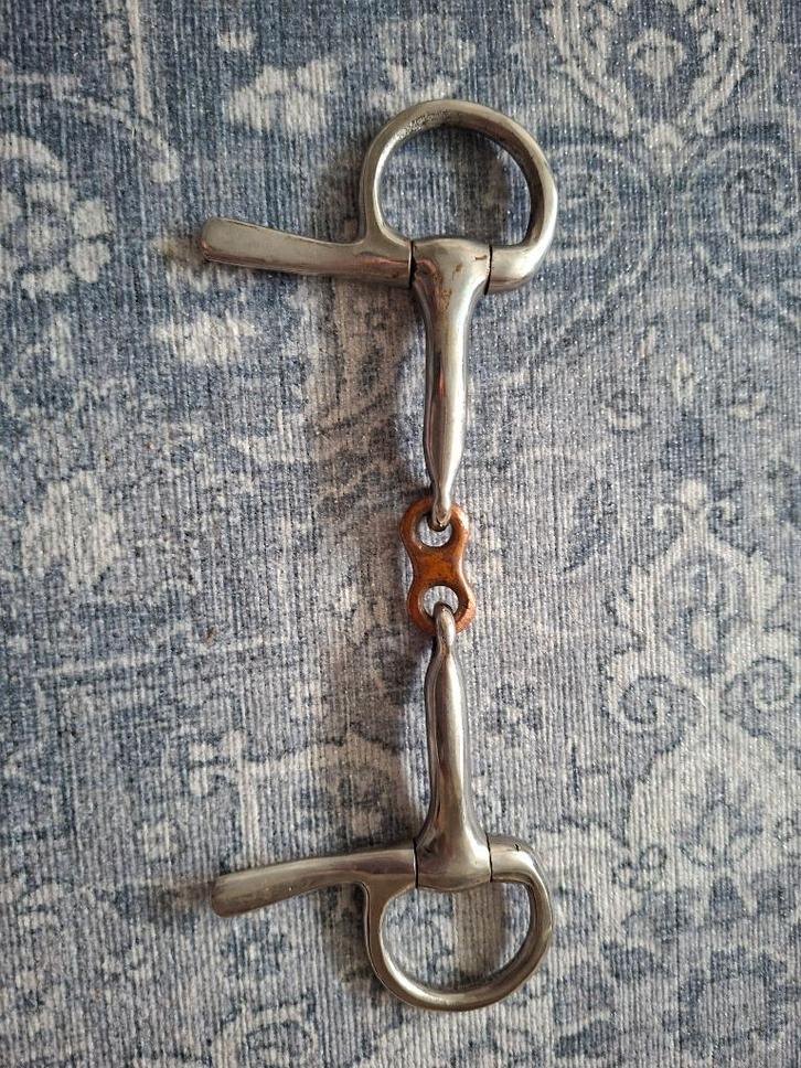 Bit: halve kneveltrens 11 cm, Dieren en Toebehoren, Paarden en Pony's | Hoofdstellen en Tuigage, Zo goed als nieuw, Dressuur, Ophalen