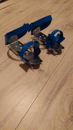 Dubbele ijzers met verstelbare bandjes, Sport en Fitness, Schaatsen, Ophalen, Gebruikt, Overige typen, Overige merken