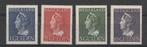 346-349 1946 Koningin Wilhelmina MLH, Postzegels en Munten, Ophalen of Verzenden, Na 1940, Postfris