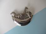 Broche Ark van Noach 5.4x4.9 cm., Verzenden, Zo goed als nieuw, Zilver, Overige materialen