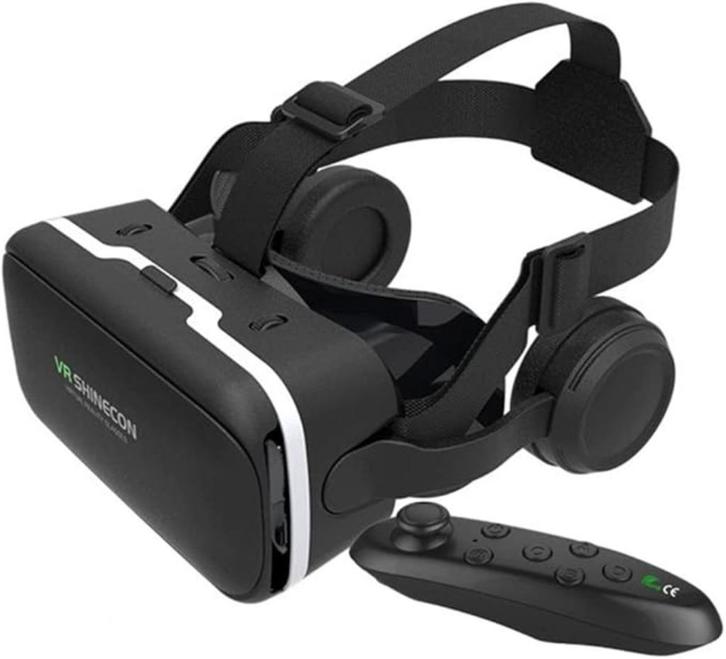 50 % VOORDEEL -- VR BRIL NR G04E MET OORTELEFOON, Spelcomputers en Games, Virtual Reality, Nieuw, Telefoon, VR-bril, Ophalen of Verzenden