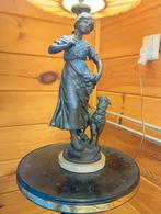 Bronzen schemerlamp, Ophalen, Zo goed als nieuw