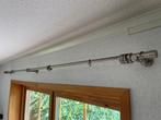Rvs gordijnroede 212 cm, Huis en Inrichting, Ophalen, Gebruikt, Overige kleuren, Modern en strak