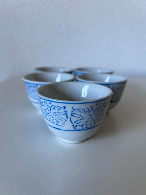 Antieke Porseleinen kopjes Set (5 stuks), Antiek en Kunst, Antiek | Porselein, Ophalen of Verzenden