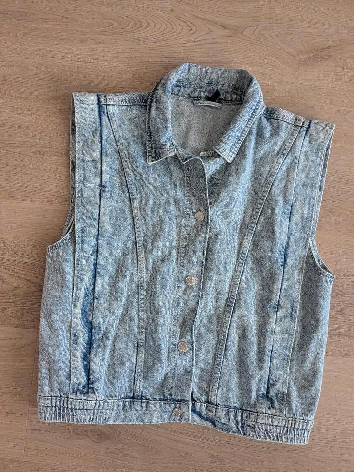 Spijker gilet lichtblauw Wibra maat 40 (gedragen met XL), Kleding | Dames, Jasjes, Kostuums en Pakken, Zo goed als nieuw, Maat 38/40 (M)
