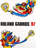 Antonio Saura - Roland Garros 1997 - Litho, Antiek en Kunst, Kunst | Litho's en Zeefdrukken, Ophalen of Verzenden