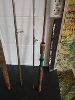 2 OUDE VINTAGE HENGELS 180 EN 280 CM IN GOEDE STAAT, Gebruikt, Werphengel, Ophalen of Verzenden, X