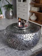 originele STONE MOSAIC salontafel, Huis en Inrichting, Ophalen, 100 tot 150 cm, Rond, 50 tot 100 cm