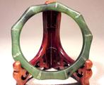 Vintage Chinese Jade Bangle Bamboe, Verzenden, Overige materialen, Armband, Met edelsteen