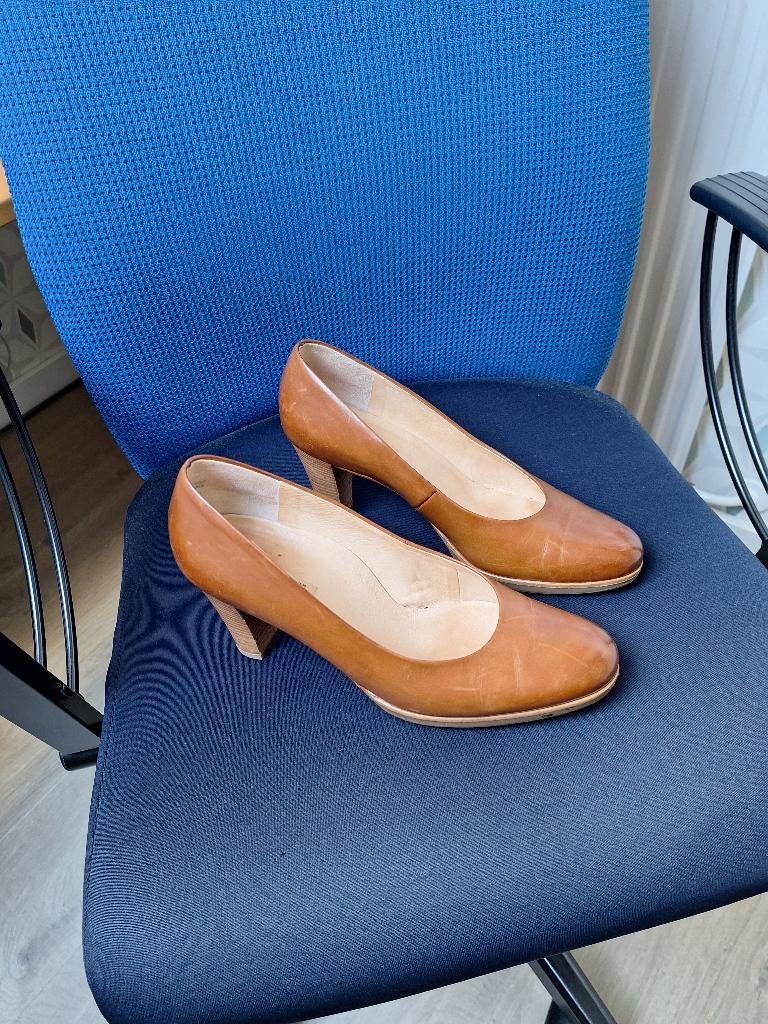 Pumps Paul Green cognackleur maat 39, Pumps, Bruin, Verzenden, Zo goed als nieuw