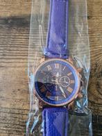 Nieuw paars quartz horloge, Onbekend, Nieuw, Ophalen of Verzenden, Onbekend