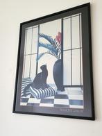 Francine Zaslow 'Untitled, The Black Cat' litho retro 80s, Ophalen