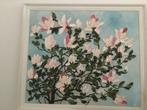 Prachtig schilderij magnolia, Huis en Inrichting, Woonaccessoires | Schilderijen, Tekeningen en Foto's, Ophalen of Verzenden, Zo goed als nieuw