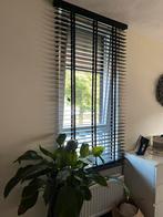 Houten jaloezieën zwart, Ophalen, 100 tot 150 cm, Zwart, Zo goed als nieuw
