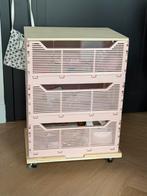 Houren onderstel met wieltjes en deksel voor klapkrat Hema, Huis en Inrichting, Minder dan 50 cm, Rond, Ophalen of Verzenden, Zo goed als nieuw