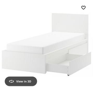 Ikea bedframe met 2 bedlades - afbeelding 1