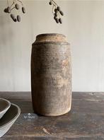 Oude houten pot kruik Aura Peeperkorn stoer sober landelijk, Nieuw, Stoer en sober landelijk wonen landelijke stijl woonaccessoires