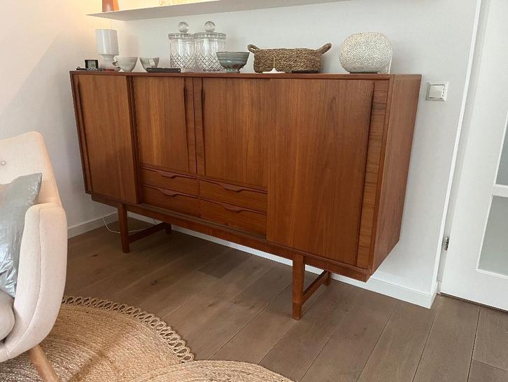 vintage dressoir, Huis en Inrichting, Kasten | Dressoirs, Gebruikt, 150 tot 200 cm, 25 tot 50 cm, Met lade(s), Met deur(en), Met plank(en)