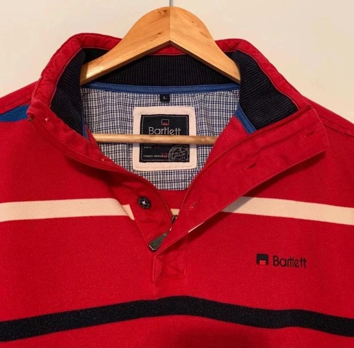 Rode gestreepte trui, Kleding | Heren, Truien en Vesten, Zo goed als nieuw, Maat 52/54 (L), Rood, Ophalen of Verzenden