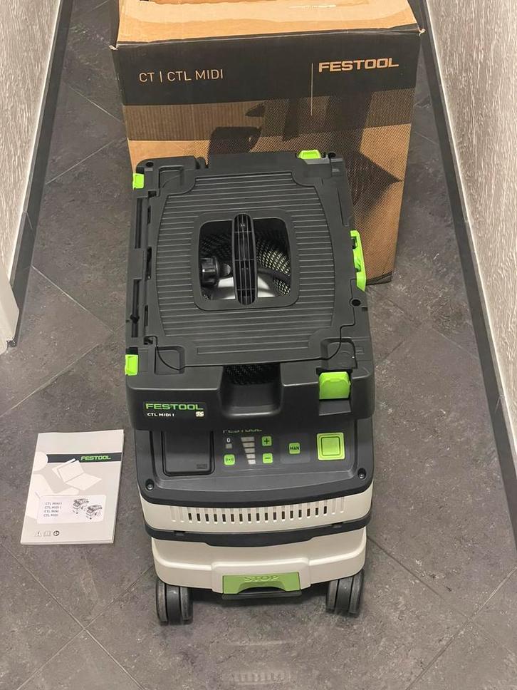 Festool CTL MIDI I Stofzuiger - 1200W - Klasse L - 15L., Doe-het-zelf en Verbouw, Overige Doe-het-zelf en Verbouw, Zo goed als nieuw