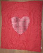 Nieuw rood wit ruitjes stippen hart speel of boxkleed 85x105, Ophalen of Verzenden, Nieuw
