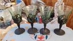 Antieke glaasjes mer houders  4 stuks, Antiek en Kunst, Antiek | Glas en Kristal, Ophalen of Verzenden