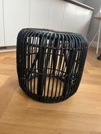 Zwarte bamboe kruk, Huis en Inrichting, Krukjes, Ophalen, Gebruikt, Hout