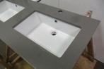 Composiet blad met dubbel wasbak, wastafel 120x50cm (a24)44, Ophalen, Nieuw, Steen, Wastafel