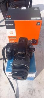 Sony α55 SLT-A55V met GPS digitaal spiegelreflex fototoestel, Spiegelreflex, Ophalen of Verzenden, Zo goed als nieuw, Sony