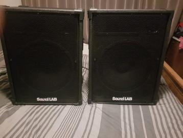 Sound lab boxsen incl kabelts  beschikbaar voor biedingen