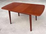Vintage uitschuifbare tafel Deens design | eettafel jaren 60, 100 tot 150 cm, 50 tot 100 cm, Vijf personen of meer, Niet bekend